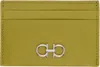 Ferragamo Green Gancini Card Holder