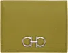 Ferragamo Green Gancini Compact Wallet