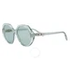Ferragamo Green Geometric Ladies Sunglasses Sf1084s 341 58
