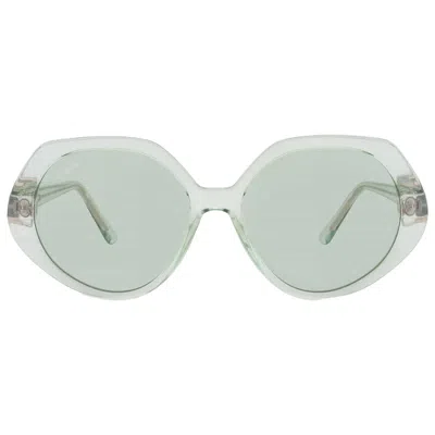 FERRAGAMO FERRAGAMO GREEN GEOMETRIC LADIES SUNGLASSES SF1084S 341 58