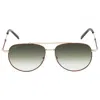 Ferragamo Green Pilot Unisex Sunglasses Sf226s 723 58 In Gold