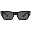 Ferragamo Green Rectangular Men's Sunglasses Sf2011s 001 53 In Black