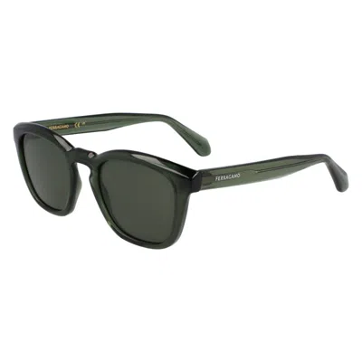 Ferragamo Green Sport Unisex Sunglasses Sf2040se 320 50 In Gray