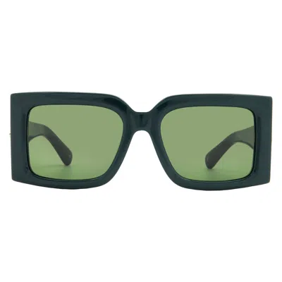 FERRAGAMO FERRAGAMO GREEN SQUARE LADIES SUNGLASSES SF2032S 302 55