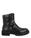 Ferragamo Leather Lace-up Boots In Black