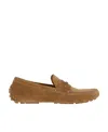 Ferragamo Leather Loafers In Brown