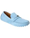 Ferragamo Grenoble Crosta America Suede Loafer In Blue