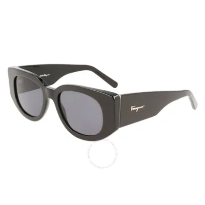 Ferragamo Grey Butterfly Ladies Sunglasses Sf1053s 001 52 In Black