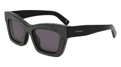 Ferragamo Grey Butterfly Ladies Sunglasses Sf2045sr 001 52 In Pattern