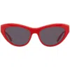Ferragamo Grey Cat Eye Ladies Sunglasses Sf1103s 600 55 In Red