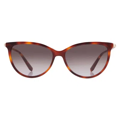 Ferragamo Grey Cat Eye Ladies Sunglasses Sf2870scp 214 55 In Brown