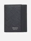 Ferragamo Grey  Monogram Card Case