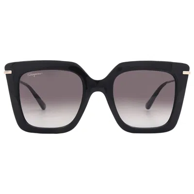 Ferragamo Grey Gradient Butterfly Ladies Sunglasses Sf1041s 001 51 In Black