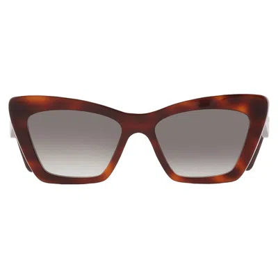 Ferragamo Grey Gradient Cat Eye Ladies Sunglasses Sf1081se 214 55 In Brown