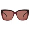 Ferragamo Grey Gradient Cat Eye Ladies Sunglasses Sf1102s 606 58 In Brown