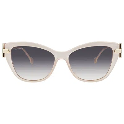 Ferragamo Grey Gradient Cat Eye Ladies Sunglasses Sf928s 290 55 In White