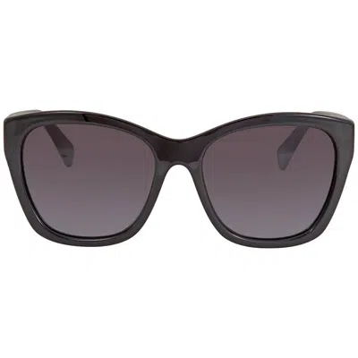 Ferragamo Grey Gradient Cat Eye Ladies Sunglasses Sf957s 001 56 In Black