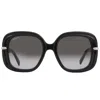 Ferragamo Grey Gradient Square Ladies Sunglasses Sf1058s 001 54 In Black