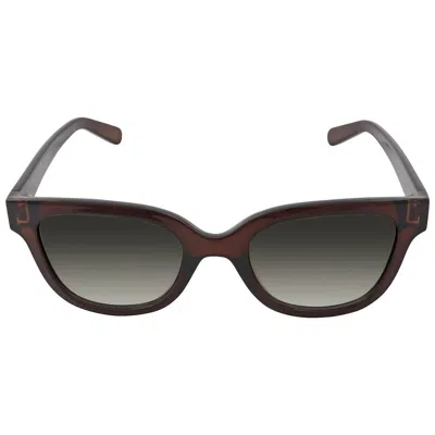 Ferragamo Grey Gradient Square Ladies Sunglasses Sf1066s 210 52 In Neutral