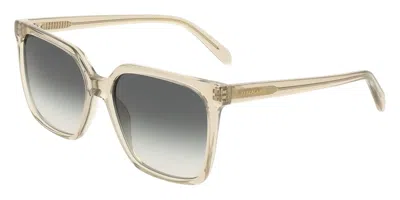 Ferragamo Grey Gradient Square Ladies Sunglasses Sf2102s 313 57