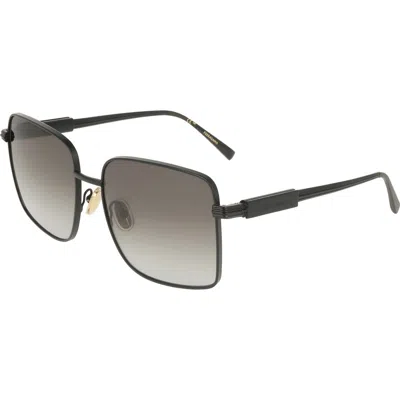 Ferragamo Grey Gradient Square Ladies Sunglasses Sf330s 002 57 In Gray