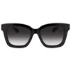 Ferragamo Grey Gradient Square Ladies Sunglasses Sf955s 001 53 In Black