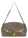 Ferragamo Hug Multipocket L Gray Shoulder Bag In Grey