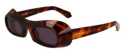 Ferragamo Grey Irregular Ladies Sunglasses Sf2030s 240 51