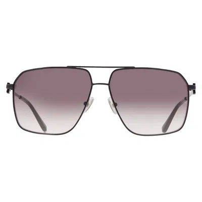 Ferragamo Grey Navigator Men's Sunglasses Sf238s 001 62 In Purple