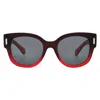 Ferragamo Grey Oval Ladies Sunglasses Sf2007s 615 51 In Black