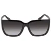 Ferragamo Grey Rectangular Ladies Sunglasses Sf1018s 001 59 In Black