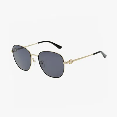 Ferragamo Grey Square Ladies Sunglasses Sf210sk 017 58