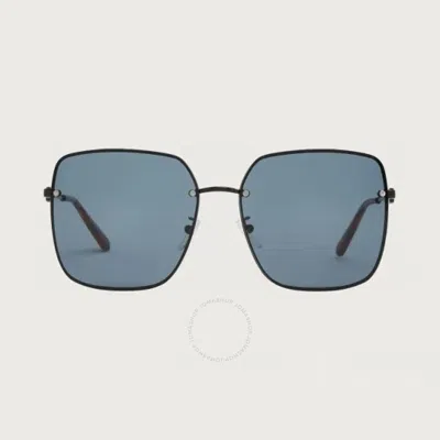 Ferragamo Grey Square Ladies Sunglasses Sf280sa 001 61
