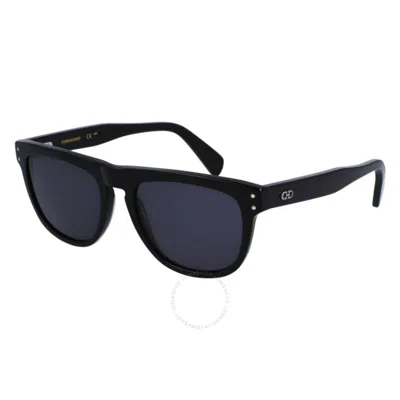 Ferragamo Grey Square Men's Sunglasses Sf1111s 001 55
