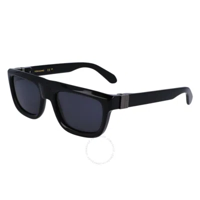 Ferragamo Grey Square Men's Sunglasses Sf2009s 001 56
