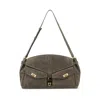 Ferragamo Adjustable Strap Suede Shoulder Bag