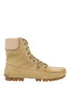 Ferragamo Man Ankle Boots Sand Size 8.5 Leather