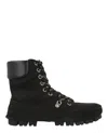 Ferragamo Lace-up Combat Boot In Black
