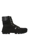 Ferragamo Lace-up Combat Boot In Black