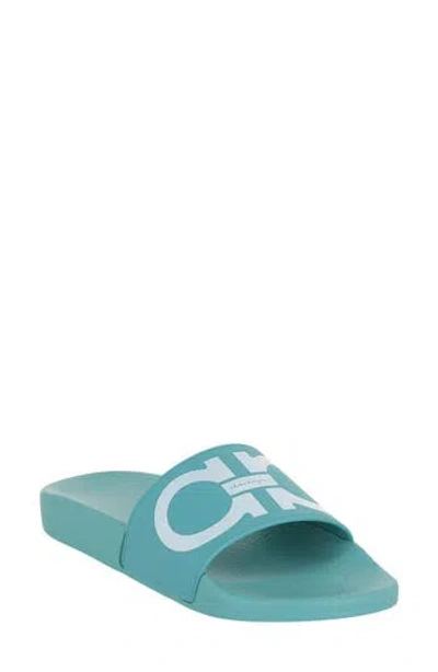 FERRAGAMO FERRAGAMO GROOVY GANCINI SLIDE SANDAL