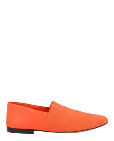 Ferragamo Grosgrain Leather Loafer In Orange