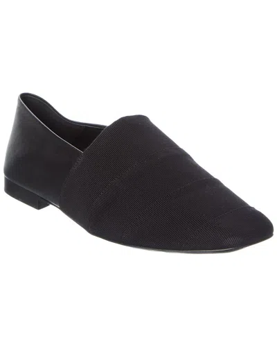 Ferragamo Grosgrain & Leather Loafer In Black