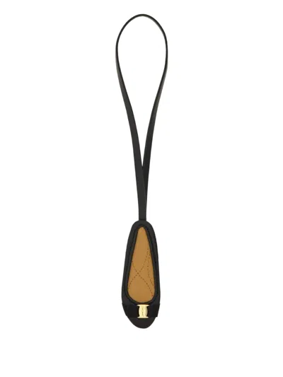 Ferragamo Grosgrain Bow Varina Charm In Brown