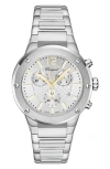 Ferragamo Guilloche Quartz Bracelet Watch, 42mm In Silver