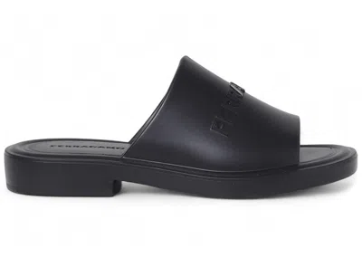 Pre-owned Ferragamo Guineva Sandals (women's) Sneakers In Black