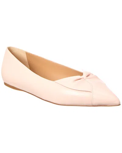 Ferragamo Gwen Leather Ballet Flat In Pink