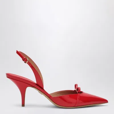 FERRAGAMO FERRAGAMO GYLLA 70 SLINGBACK IN FLAME RED
