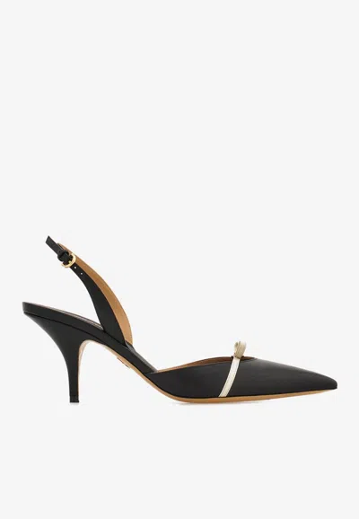 Ferragamo Gylla 70 Slingback Leather Pumps