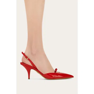 FERRAGAMO FERRAGAMO GYLLA POINTED TOE SLINGBACK PUMP