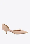 Ferragamo Gyoia 40 Mini Bow Patent Leather Pumps In Multi